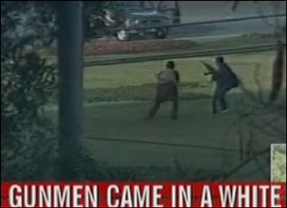 Hình ảnh vụ tấn công trên truyền hình