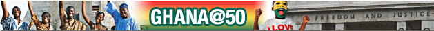 Ghana at 50 collage banner