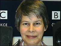 Velvyslankyně Velké Británie v ČR Linda Duffieldová ve studiu BBC