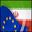 پرچم های ایران و اتحادیه اروپا