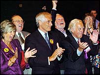 Robert Kilroy-Silk ze Strany za nezávislost Spojeného království 