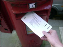 Bỏ phiếu qua bưu điện tại Anh