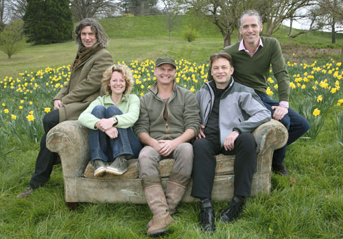 Martin, Kate, Simon, Chris and Gordon on the Springwatch sofa