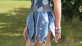 Denim petal dress...
