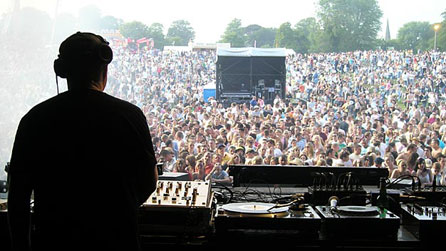 DJ playing at Escape Into The Park