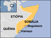 Mapa da Somália