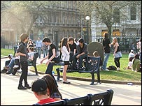 Emos around St. Philips