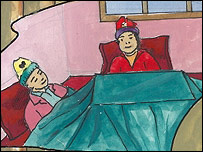 اطفال استراحت کرده اند