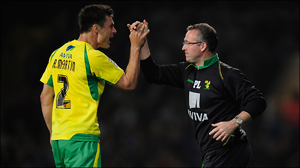 Russell Martin (left) and manager Paul Lambert.