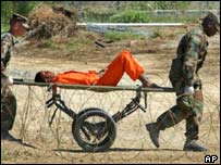 Prisioneiros em Guantánamo 