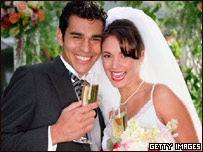 A newly married couple