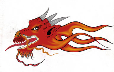 Dragon head tattoo