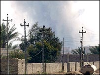 फ़लूजा में उठता धुआँ