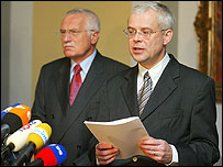 Václav Klaus a Vladimír Špidla
