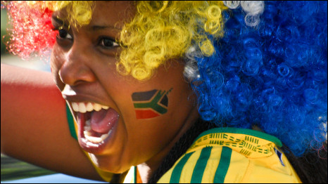 Female football fan