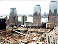 O terreno que era ocupado pelas torres do World Trade Center