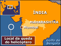 Mapa do local do acidente