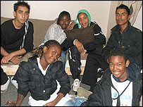 Young people from both groups