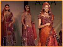 پاکستانی ڈیزائنر نیلوفر شاہد کی نئی دہلی میں ایک شو