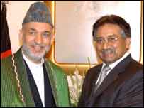 مشرف اور کرزئی