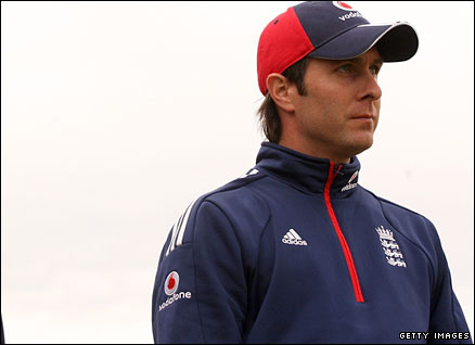 Captain Michael Vaughan after the fourth day of the 2nd Test match against New Zealand