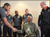 曼城球员和曼德拉