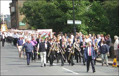 rushbearing festival 2005, sowerby bridge