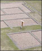 Site of Roman building at Lunt Fort 