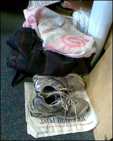 Gym kit left in our office