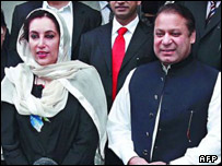 نواز شریف و بوتو در لندن