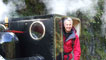 Derek Brockway on a steam train