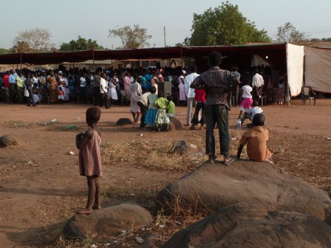 Watching the wedding