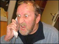 Man complains on the phone