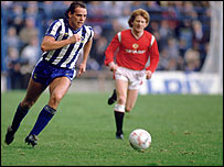 Mel Sterland playing for Sheffield Wednesday