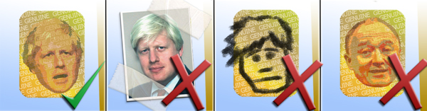 Comparison of the Twenty Twelve hologram and unofficial holograms