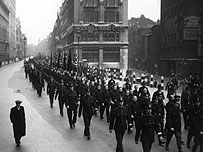 British Union of Fascists march