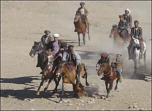 مسابقه بزکشی در فيض آباد استان بدخشان