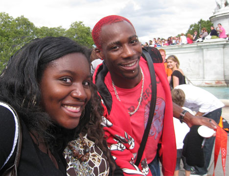 Phillips Iduwo and his silver medal (and Onika!)