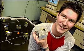 Tim Harding and one of his star players