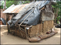 The house where Rizana lived with the family