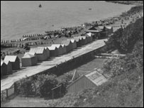 Felixstowe seafront with spring water kiosk