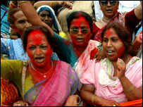 प्रतिभा पाटिल की जीत की खुशी