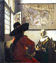 Vermeer's Officer and Laughing Girl