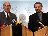 علی لاریجانی و محمد برادعی