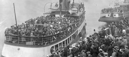 Britons emigrating 1913