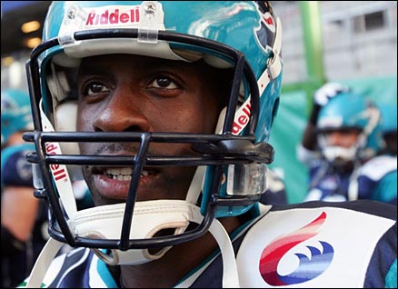 Dwain Chambers is hoping to rebuild his sporting career in NFL Europe