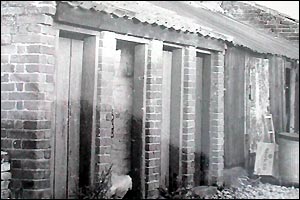 Pic: Outdoor toilets. 