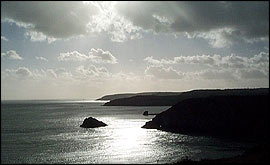 The coast at Brixham
