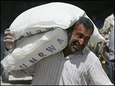 یک مرد فلسطینی درغزه