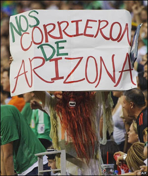Protesta contra la ley de Arizona